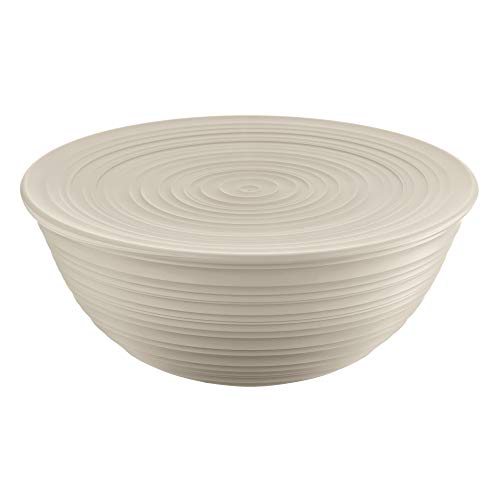 Guzzini - Tierra, Behälter XL mit Deckel - Lehm, Ø 30xh13 cm | 5000cc - 17500179, Braun von Guzzini