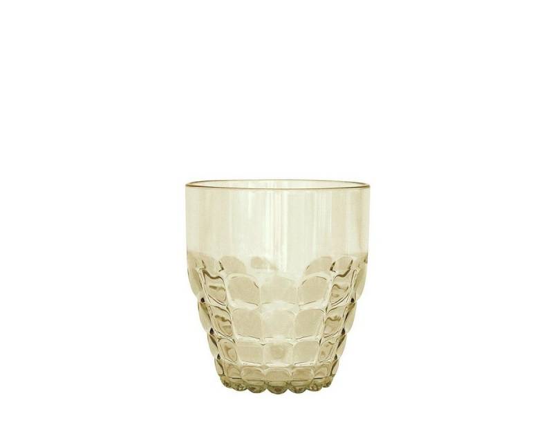 guzzini Becher Guzzini Trinkglas TIFFANY gold- transparent H ca. 9,5cm, Acryl-Glas von guzzini