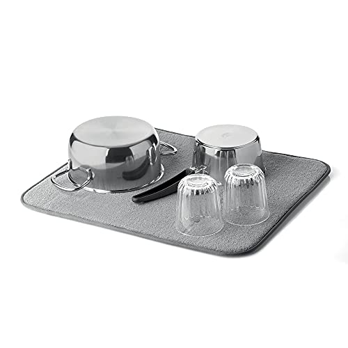 Guzzini - Eco-Kitchen DRY&FOLD, Universal-Abtropfmatte - Dunkelgrau - 185801177 von Guzzini