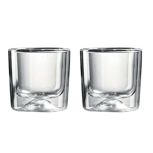 Guzzini - Gocce, 2 Kleine doppelwandige Thermogläser - Transparent, Ø8,5 x h9,3 cm | 270 cc - 22300100 von Guzzini