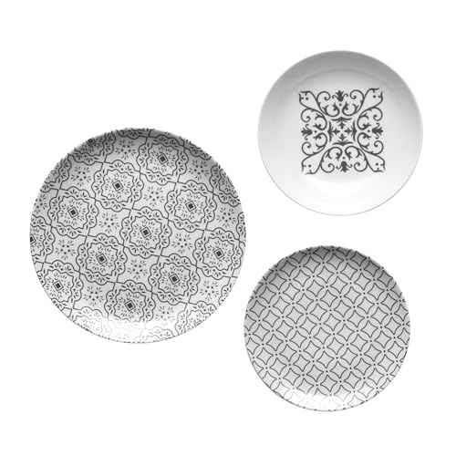 Guzzini - LE MAIOLICHE Set mit 6 Tischplatten, Esstellern, tiefen Tellern, Obst-/Desserttellern - Cielo Grey - 10290992 Guzzini - LE MAIOLICHE Set mit 6 Tischplatten, Esstellern, tiefen Tellern, Obst-/Desserttellern - Cielo Grey - 10290992 von Guzzini