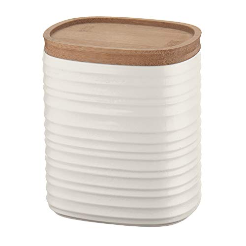 Guzzini - Tierra, Vorratsdose (M) - Milchweiß, 12.3 x 9.4 x h15 cm | 1000 cc - 181800156 von Guzzini