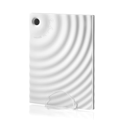 Guzzini - RIPPLES Set 2 Arbeitsbretter mit Ständer - 6,4 x 4,5 x h11,2 cm - 12370052 von Guzzini
