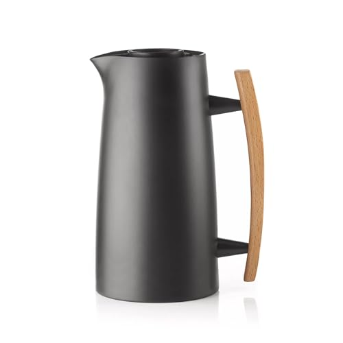 Guzzini - RIVIERA '63 Thermokaraffe 1 Liter - Schwarz, 18,3 x 13 x h25 cm - 12560010 von Guzzini