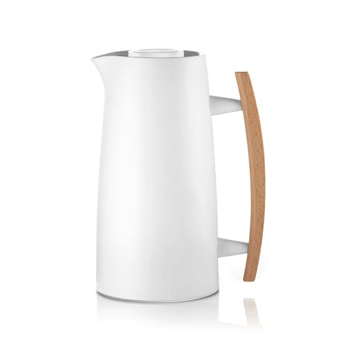 Guzzini - RIVIERA '63 Thermokaraffe 1 Liter - Weiß, 18,3 x 13 x h25 cm - 12560011, Milchweiß von Guzzini