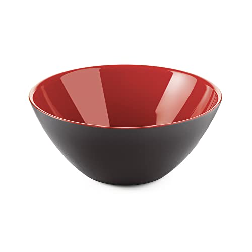 Guzzini - My Fusion, Schale, Schüssel - Schwarz/Rot, Ø25 x h10,5 cm | 2500 cc - 281425140 von Guzzini