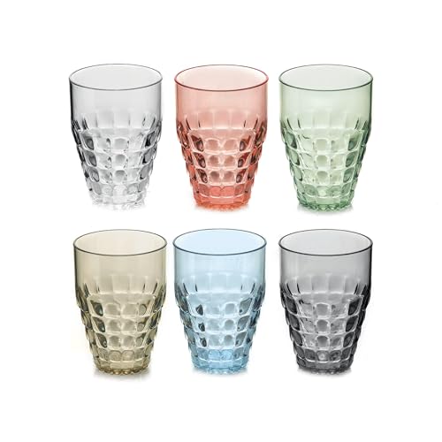 Guzzini - Tiffany, Set aus 6 hohen Bechern, 28 x 10 x h20 cm | 510 cc - 22570352, Sortiert von Guzzini