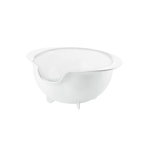 Guzzini - Kitchen Active Design, Universal-Abtropfsieb mit Präzisionsausguss - Weiß, 29,5 x 25,5 x h12,5 cm - 29950011 von Guzzini