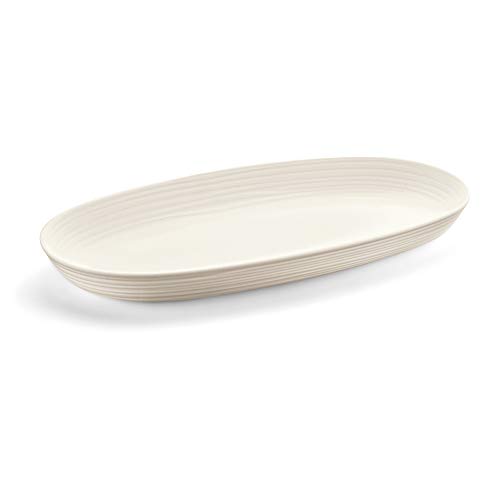 Guzzini - Tierra, Servierschale - Milchweiß, 41x 22,9 x H 4,2 cm | 5000 cc - 175400156 von Guzzini