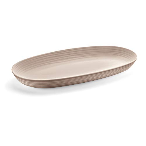 Guzzini - Tierra, Servierschale - Taubengrau, 41x 22,9 x H 4,2 cm | 5000 cc - 175400158 von Guzzini