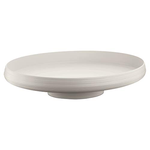 Guzzini - Tierra, Schale/Obstplatte - 750ml, Milchweiß, Oval 43 x 30x h8,9cm - 179700156, Weiß von Guzzini