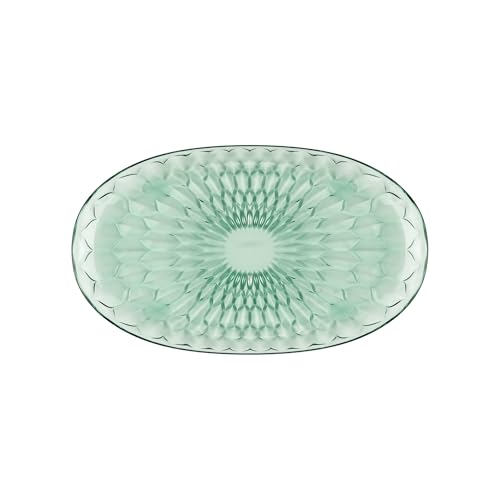 Guzzini - Vanity, großes ovales Matcha-grünes Tablett aus Bio-basiertem SAN und Bio-basiertem SMMA - ARIA Guzzini - Vanity, großes ovales Matcha-grünes Tablett aus Bio-basiertem SAN und Bio-basiertem SMMA - ARIA von Guzzini