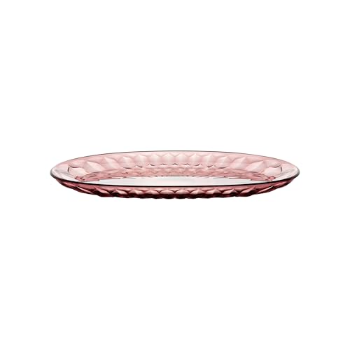 Guzzini - Vanity, großes ovales Tablett in Mauve, aus Bio-basiertem SAN und Bio-based SMMA - TERRA von Guzzini