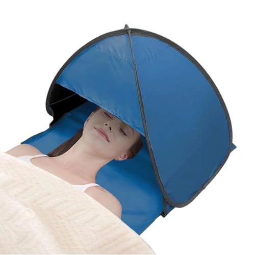 Beach Sun Shelter, Mini Portable Beach Tent, Face and Head Shade Canopy, 80x65x55cm Lightweight Polyester and Iron Frame, Personal Outdoor Shelter for Fishing Camping Picnic Hiking Garden Use von Gvblkq