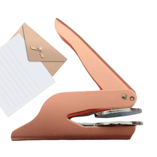 Book Embosser, Hand-Held Embossing Stamp, Elegant Wedding Invitation Embossed Machine for Envelopes, Paper Crafts, Custom Designs for Women, Personalized Stationery, 4.92x1.73x6.89 in von Gvblkq