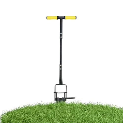 Bulb Planter Tool, Long Handle Garden Transplanter, Portable, Quick Soil Penetration, Precision Multipurpose Steel Ergonomic Digger for Soil Loosening, Seedling Transplantation, Lawn Care Planting, 37 von Gvblkq