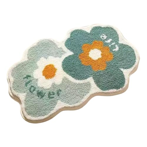 Duschmatte - Duschmatte für Elegantes Setup | Stoffstruktur mit Absorptionsbaufunktion, gemütliches Gefühl, perfekt für Badezimmer, Zuhause, Boden, Wohnzimmer, 60x40 cm von Gvblkq