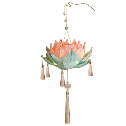 Gvblkq Chinese Flower Light, Mid-Autumn Festival Lantern, Paper Lamp Material Package, Flower Light Making Craft Kit, Ancient Style Paper Lantern for Indoor and Outdoor Decoration Gvblkq Chinese Flower Light, Mid-Autumn Festival Lantern, Paper Lamp Material Package, Flower Light Making Craft Kit, Ancient Style Paper Lantern for Indoor and Outdoor Decoration von Gvblkq