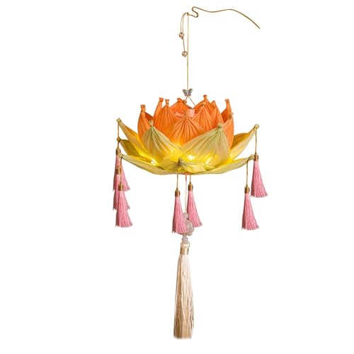 Gvblkq Chinese Flower Light, Mid-Autumn Festival Lantern, Paper Lamp Material Package, Flower Light Making Craft Kit, Ancient Style Paper Lantern for Indoor and Outdoor Decoration Gvblkq Chinese Flower Light, Mid-Autumn Festival Lantern, Paper Lamp Material Package, Flower Light Making Craft Kit, Ancient Style Paper Lantern for Indoor and Outdoor Decoration von Gvblkq