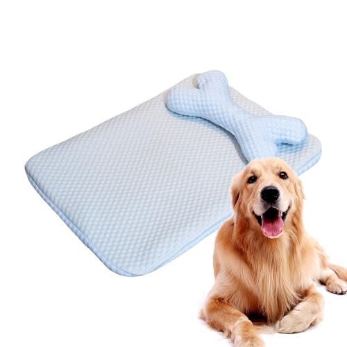 Gvblkq Kühlmatte für Hunde, waschbares Kühlkissen, weich, verschleißfest, mit atmungsaktiver Innenschicht und faltbarem Design, perfekt für Autositze, Sofa, Lounging, Haustier-Nickerchen, 35 x 45 x 4 Gvblkq Kühlmatte für Hunde, waschbares Kühlkissen, weich, verschleißfest, mit atmungsaktiver Innenschicht und faltbarem Design, perfekt für Autositze, Sofa, Lounging, Haustier-Nickerchen, 35 x 45 x 4 von Gvblkq