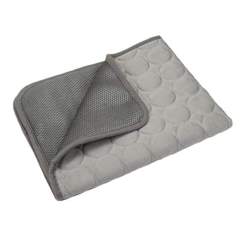 Gvblkq Kühlung Hundebett - wasserdichtes Pad für Haustiere | Eises Silk -Stoff schlafende Decke mit ergonomischer Zwingermatratze, ideal für Hunde, Katzen, Autoausflug, Rasen, Balkon, Wohnzimmer von Gvblkq
