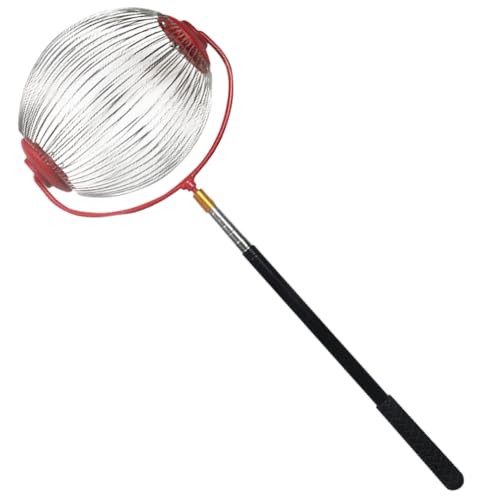 Gvblkq Nusssammlerrolle, Edelstahl Kastanien- und Walnusspicker, 5-teilige Teleskopstange für den Außenbereich, manuelles Werkzeug, oberer Rollernter für Birne, Garten oder Hofreinigung von Gvblkq