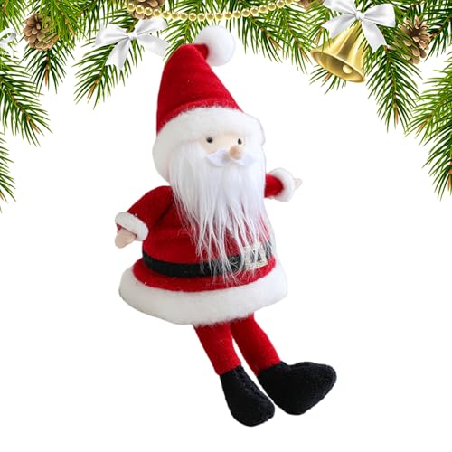 Gvblkq Santa Claus Puppe - Weihnachtsmann Sitzfigur Spielzeug | Plüsch Dekofigur Puppe Für Innen Außen Weihnachtsdekoration Wohnzimmer Auto Zuhause Büro von Gvblkq
