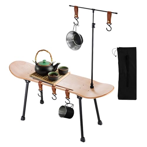 Gvblkq Skateboard Tisch Faltbar Picknicktisch Wetterbeständig Outdoor Schreibtisch Deko Roller Faltbar & Tragbar Camping Theke für Wandern Angeln BBQ 1 Set von Gvblkq