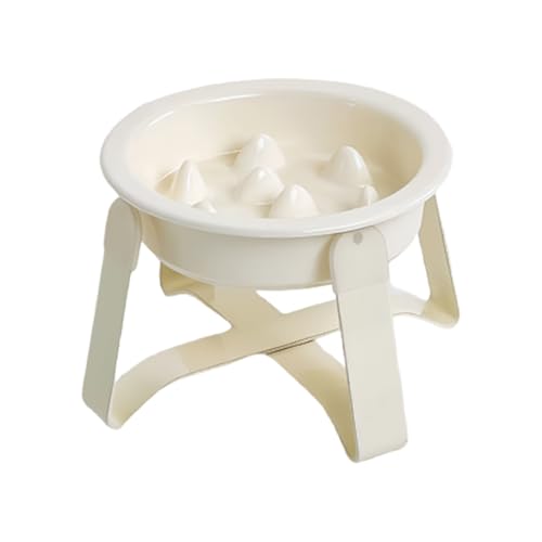 Hund Slow Feeding Dish - Anti -Erstickungsschale Für Welpentraining | Keramikmaterial Mit Eisenständer, Gesunde Ernährung Haustierfuttermittel Für Innenräume Im Freien Im Freien Apartment Küchen von Gvblkq