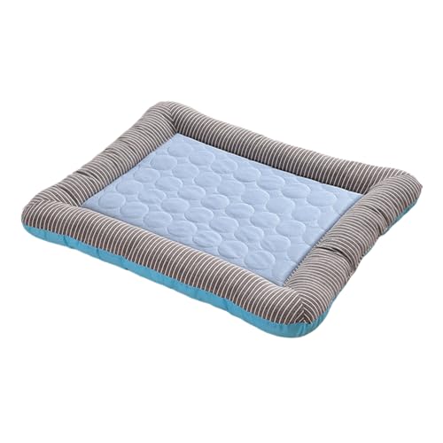 Kühlmatte für Hunde, Eisseide, kühles Haustierkissen, weich, bequem, rutschfest, elastisches PP-Baumwollmaterial, leicht zu reinigen, für mittelgroße Katzen, Hamster, Kaninchen, Welpen und Tiere von Gvblkq