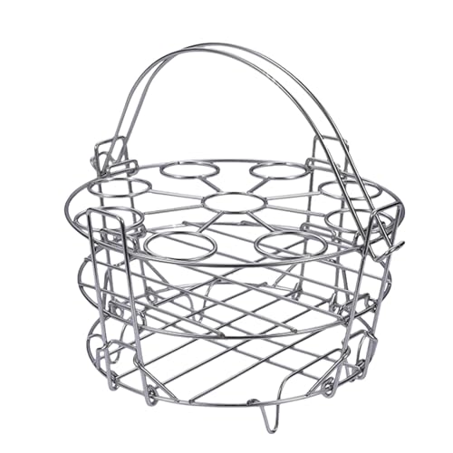 Pot Steamer Rack Insert Steamer Rack Steel Steamer Rack Stainless Steel Trivet For 3 Compatible For Accessories, Cooks 14 Eggs, Stackable Steaming Holders F Suitable for Eggs von Gvblkq