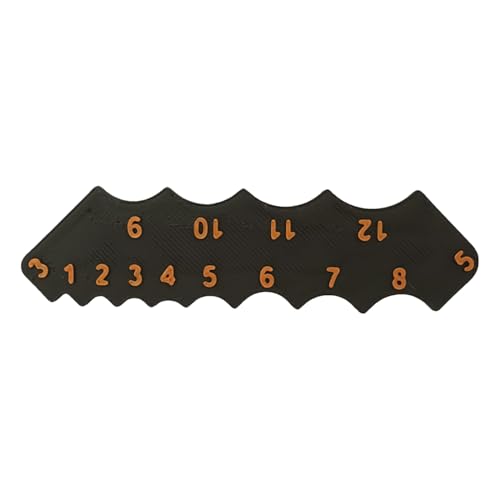 Radius Fillet Gage, Angle Gauge, Arc Measure Tool, Multifunctional for Convex Radii, Compact, Stainless Steel Measuring Gauge for Industry, Field Work, Home Projects, Mould Making, 9.3x0.2x2.5cm von Gvblkq