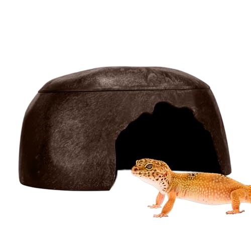 Reptile Hide, Reptile Shelter, Small Lizard Hideaway Humidify Habitat Decor with 3 Sinks, Comfortable Resting for Gecko, Turtle, Frog, Naturalistic Terrarium Accessories for Pets Reptile Hide, Reptile Shelter, Small Lizard Hideaway Humidify Habitat Decor with 3 Sinks, Comfortable Resting for Gecko, Turtle, Frog, Naturalistic Terrarium Accessories for Pets von Gvblkq