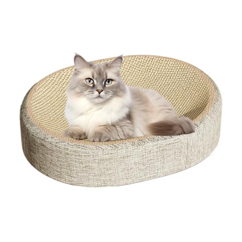 Sisal Woven Cat Scratch Pad, 300g Cardboard Scratching Mat, Multi-Use Kitten Claw Trainer and Resting Bed, Ideal for Living Room Bedroom Floor Corner Window Outdoor Camping Furniture von Gvblkq