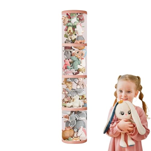 Stuffed Animal Storage Tube, Multi-layer Stuffed Animal Organizer, Transparent Toy Storage Tube, Large Toy Display, Stuff Animal Storage, Clear Stuffed Animal Organizer, Multi-Compartment Storage Tube von Gvblkq