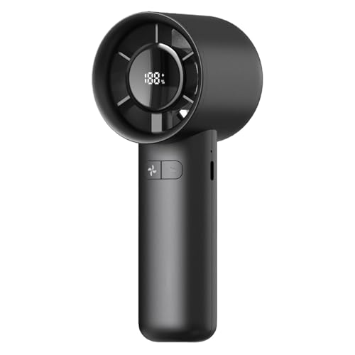 Tragbarer Mini-Ventilator, wiederaufladbarer Mini-Ventilator für den Außenbereich, ABS-Kunststoff, PP-Metall mit Hochgeschwindigkeitskühlung, leichtes und kompaktes Design für Reisen, Zuhause und Büro von Gvblkq