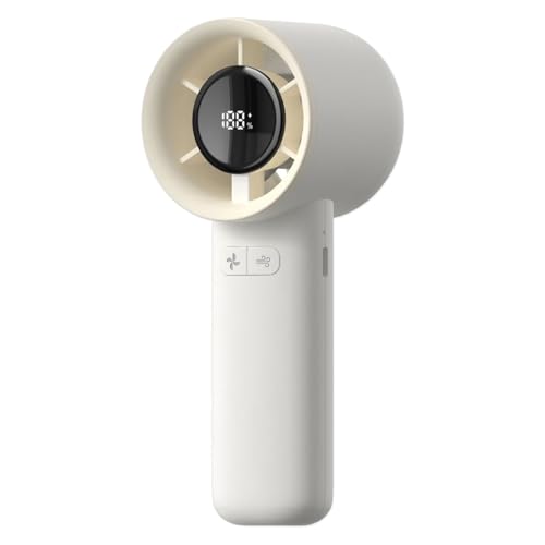 Tragbarer Mini-Ventilator, wiederaufladbarer Mini-Ventilator für den Außenbereich, ABS-Kunststoff, PP-Metall mit Hochgeschwindigkeitskühlung, leichtes und kompaktes Design für Reisen, Zuhause und Büro von Gvblkq