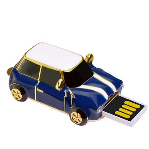 USB-Stick - Klassisches Auto-Design für Datenspeicher | 4GB Tragbarer Speicher mit Sicherer Dateiübertragung für TV, PC, Laptop, Kamera, Musik, Fotos & Spiele, 2.4x4.5cm von Gvblkq