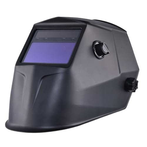 Welding Hood Auto Darkening, Solar-Powered True Color Helmet with Large Viewing Screen, Adjustable Lightweight Face Shield for TIG MIG MMA Plasma Grinding, 93x43mm von Gvblkq