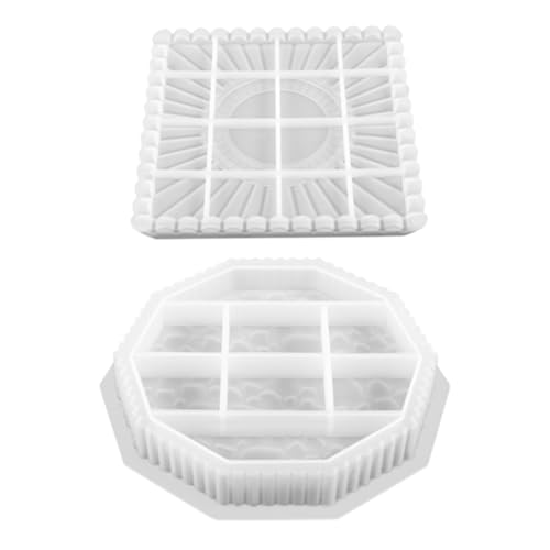 Gvvsjgdbis 1 Set DIY Tablett Form rechteckige Form Schmuck Geschirr Box quadratisches Tablett für Obst Snack Tablett und Heimdekoration von Gvvsjgdbis