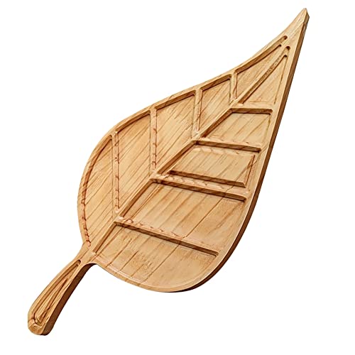 Gvvsjgdbis 1 Stück Blattförmiges Schneidebrett, Käseplatte, Holztablett für Aperitif-Dekoration Gvvsjgdbis 1 Stück Blattförmiges Schneidebrett, Käseplatte, Holztablett für Aperitif-Dekoration von Gvvsjgdbis