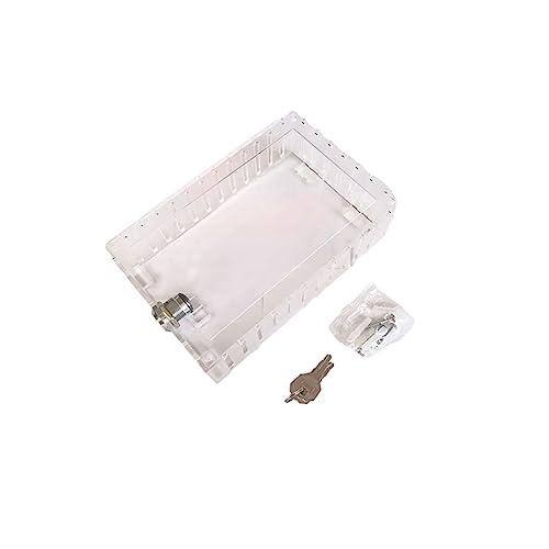 Gvvsjgdbis 1 Stück Transparente, Wasserdichte Box, Universal-Thermostat-Schließbox mit Schlüssel für Wandthermostat von Gvvsjgdbis