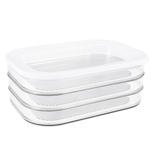 Gvvsjgdbis 1 mit 3-stöckiger Fleischblock-Aufbewahrungsbox, versiegelter Deckel, spülmaschinenfest, Kühlschrankbehälter, 1,6 l, 550 ml Gvvsjgdbis 1 mit 3-stöckiger Fleischblock-Aufbewahrungsbox, versiegelter Deckel, spülmaschinenfest, Kühlschrankbehälter, 1,6 l, 550 ml von Gvvsjgdbis