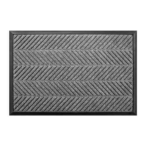 Gvvsjgdbis 1 x rutschfeste, robuste Gummi-Matte, graues Polyester, Flur, Küche, Läufer, Teppich, Fußmatte von Gvvsjgdbis