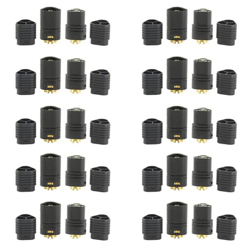 Gvvsjgdbis 10 Paar MT60 Motor 3-poliger Stecker Stecker und Buchse für RC ESC auf Motor Gvvsjgdbis 10 Paar MT60 Motor 3-poliger Stecker Stecker und Buchse für RC ESC auf Motor von Gvvsjgdbis