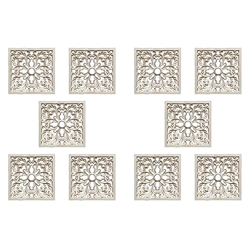 Gvvsjgdbis 10X Gummi Geschnitzt Floral Decal Onlay Applique Möbel DIY Decor F: 20 x 20cm von Gvvsjgdbis