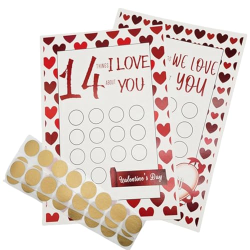 Gvvsjgdbis 14 Things Scratch Off Adventskalender Kalender Valentinstag Countdown Handwerk für Kinder, individuelles Geschenk für Tochter Gvvsjgdbis 14 Things Scratch Off Adventskalender Kalender Valentinstag Countdown Handwerk für Kinder, individuelles Geschenk für Tochter von Gvvsjgdbis