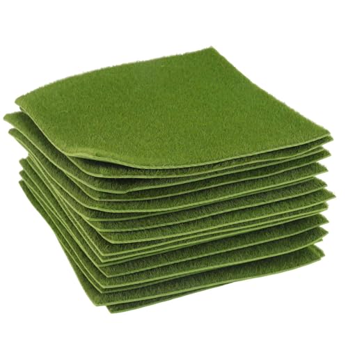 Gvvsjgdbis 16 Pack, Fee Lebensechte Garten DIY Gras Miniatur Rasen Ornament Garten, 6 X 6 von Gvvsjgdbis