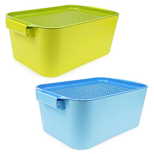 Gvvsjgdbis 2 x Baustein-Aufbewahrungsbox, Kinder-Baustein-Box, Gvvsjgdbis 2 x Baustein-Aufbewahrungsbox, Kinder-Baustein-Box, von Gvvsjgdbis