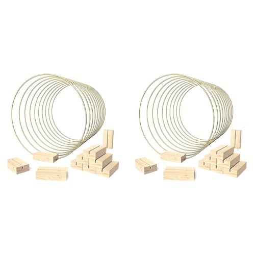 Gvvsjgdbis 20Er-Pack 12-Blumenreifen-MittelstüCk mit StäNder für Tisch-Metallreifen zum Basteln, Metallringe Gvvsjgdbis 20Er-Pack 12-Blumenreifen-MittelstüCk mit StäNder für Tisch-Metallreifen zum Basteln, Metallringe von Gvvsjgdbis